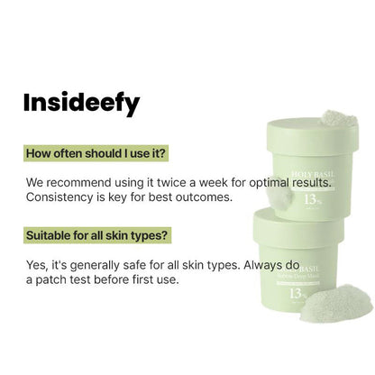 𝐙𝐯𝐨𝐞𝐯𝐨® 𝗛𝗼𝗹𝘆 𝗕𝗮𝘀𝗶𝗹 𝗕𝘂𝗯𝗯𝗹𝗲 𝗗𝗲𝗲𝗽 𝗠𝗮𝘀𝗸 𝟭𝟯% | elasticity, hydrating, firming and moisturizing | Made in 𝐊𝐨𝐫𝐞𝐚𝐧