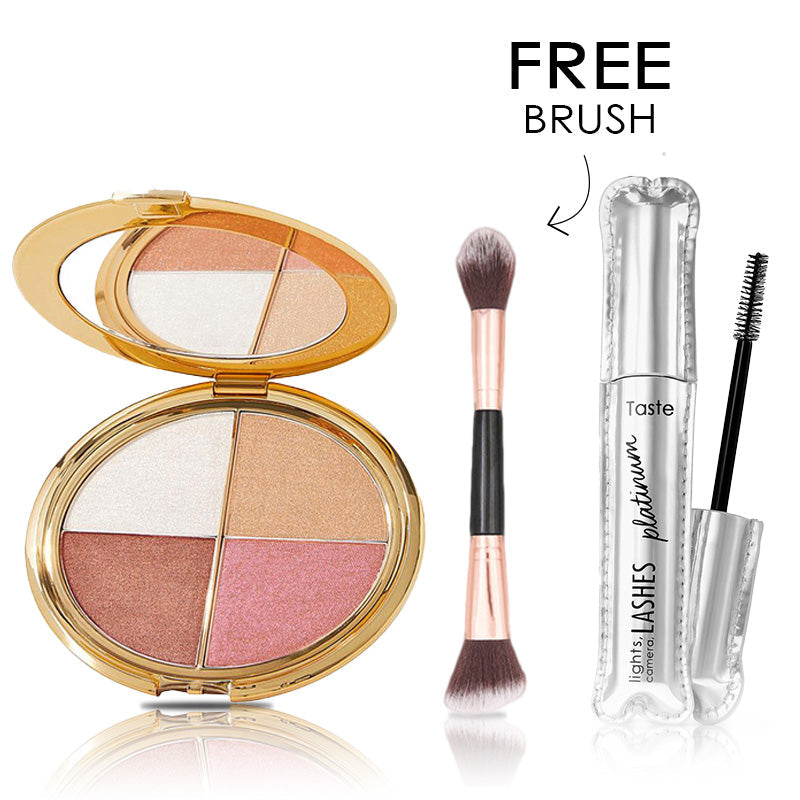 🎀 Last One Day 60% off⏰Eye & cheek palette - eyeshadow and highlighter makeup 🇺🇸 Made In USA 🇺🇸